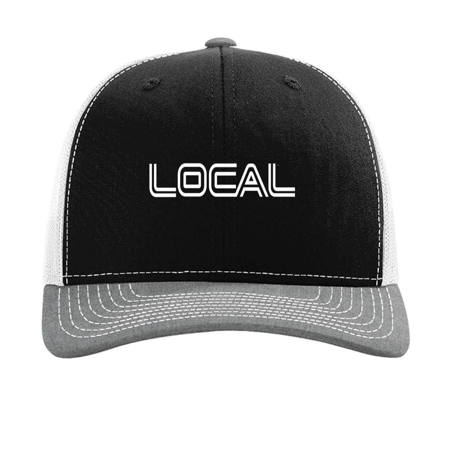 Black/ White/ Heather Grey - FRONT