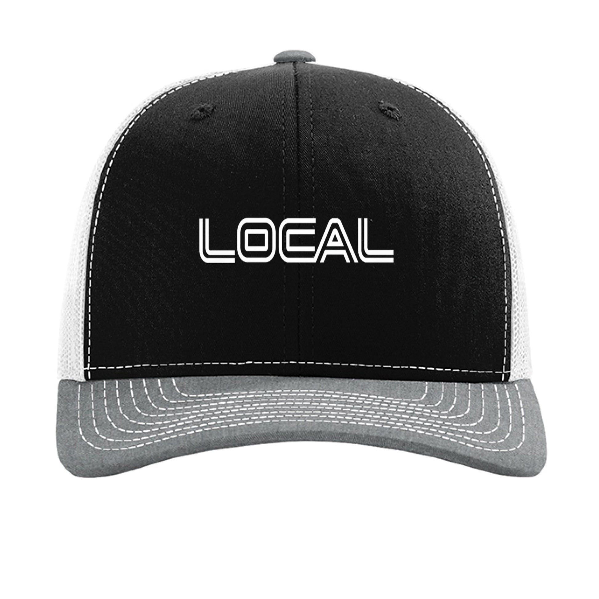 Black/ White/ Heather Grey - FRONT