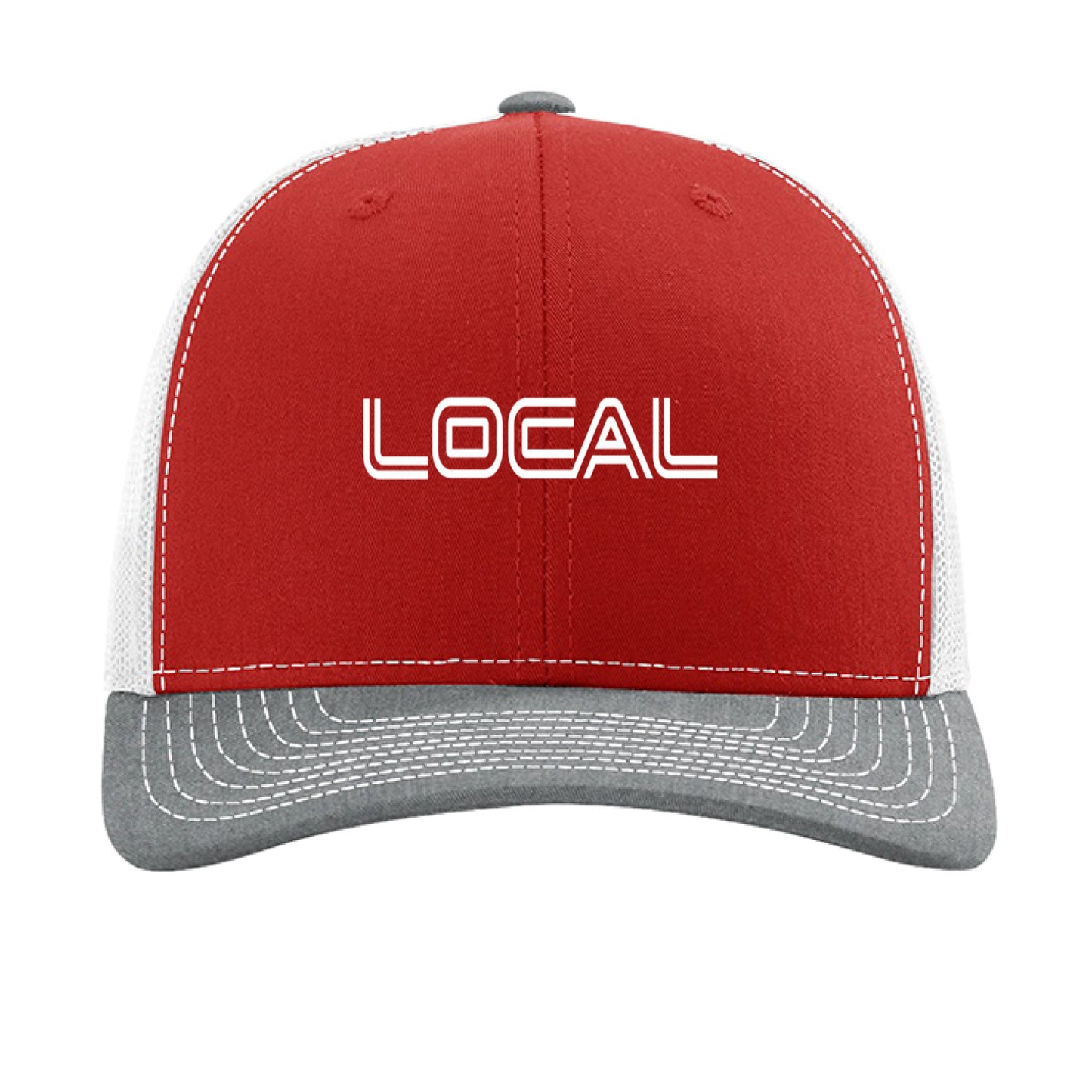 Red/ White/ Heather Grey - FRONT