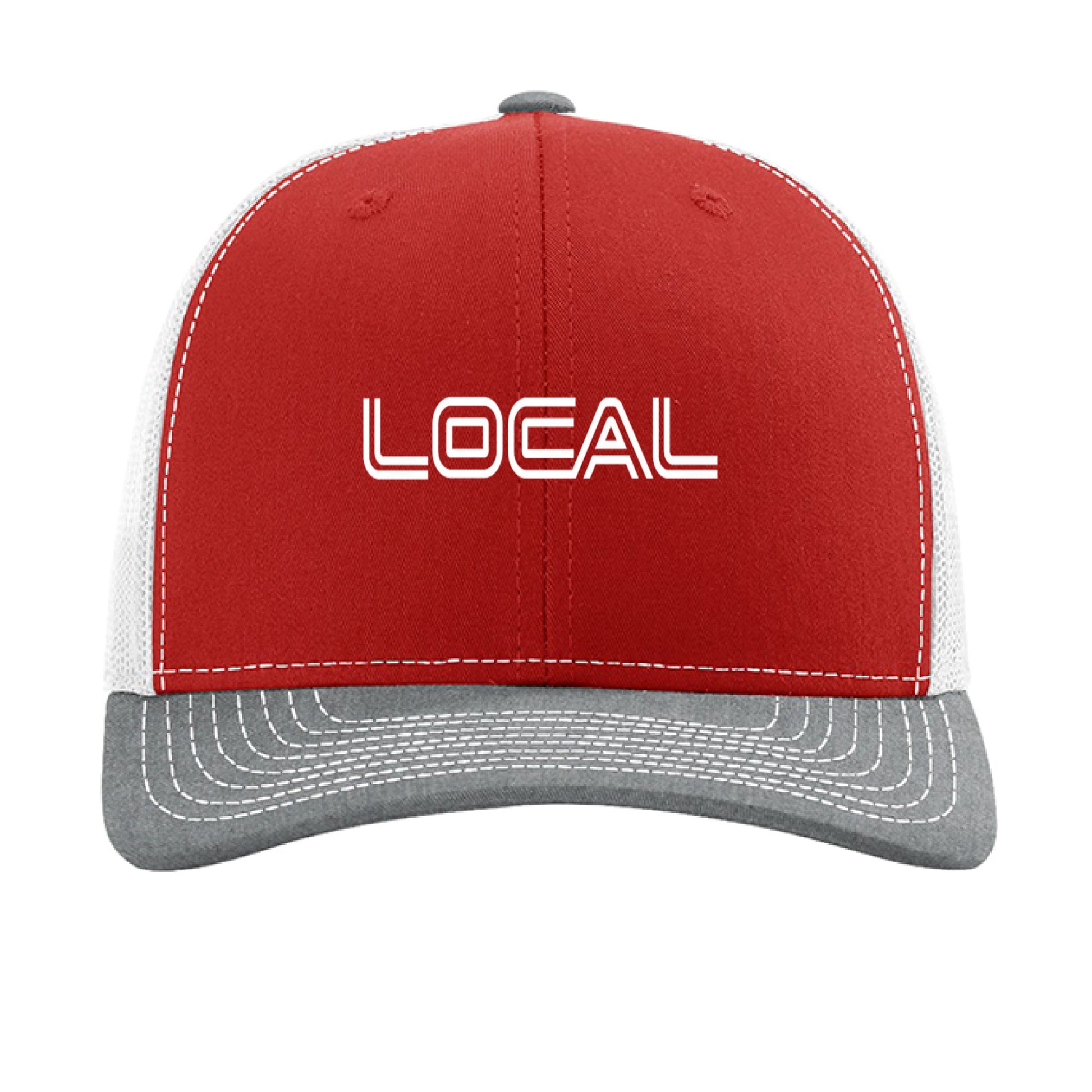 Red/ White/ Heather Grey - FRONT